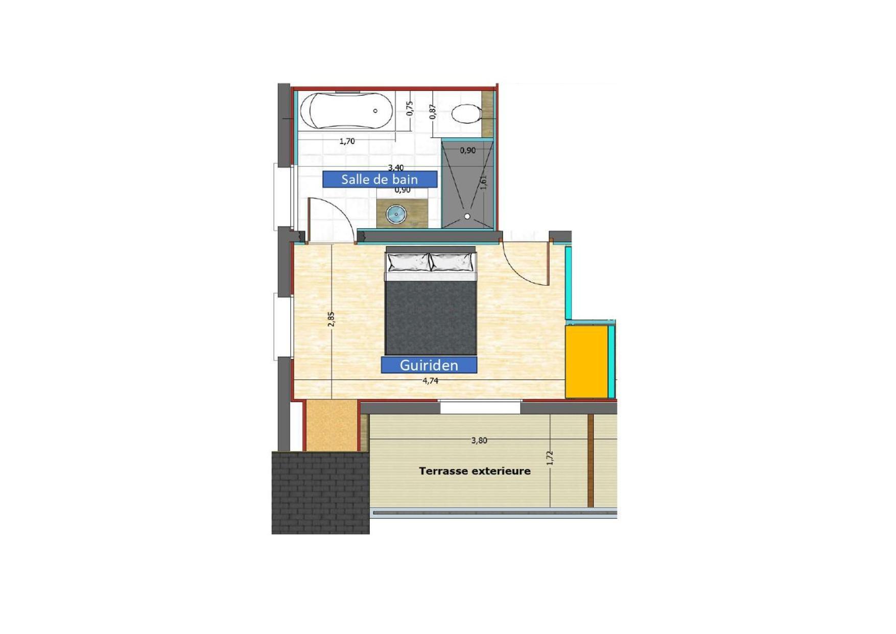 Ty Menez Bed & Breakfast Fouesnant Bagian luar foto